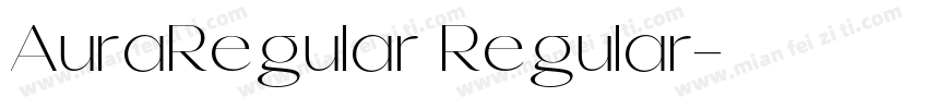 AuraRegular Regular字体转换